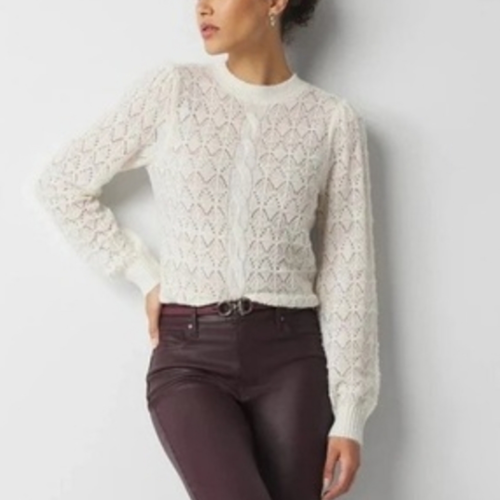 WHBM Pointell Sweater